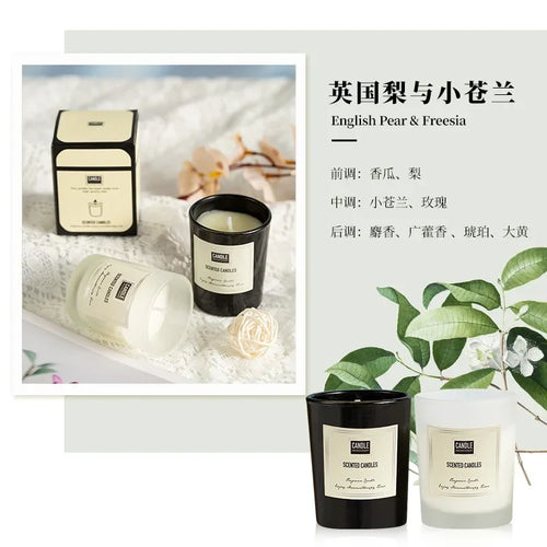 bougie aromathérapie parfumée plantes européennes pour air pur et décoratif - vue 19 sur 19