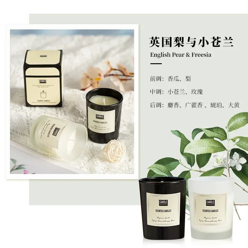 bougie aromathérapie parfumée plantes européennes pour air pur et décoratif - vue 19 sur 19