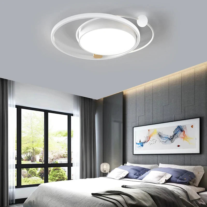 Lustre Led moderne plafonniers simples chambre chevet cuisine plafonnier étude éclairage intérieur à intensité variable
