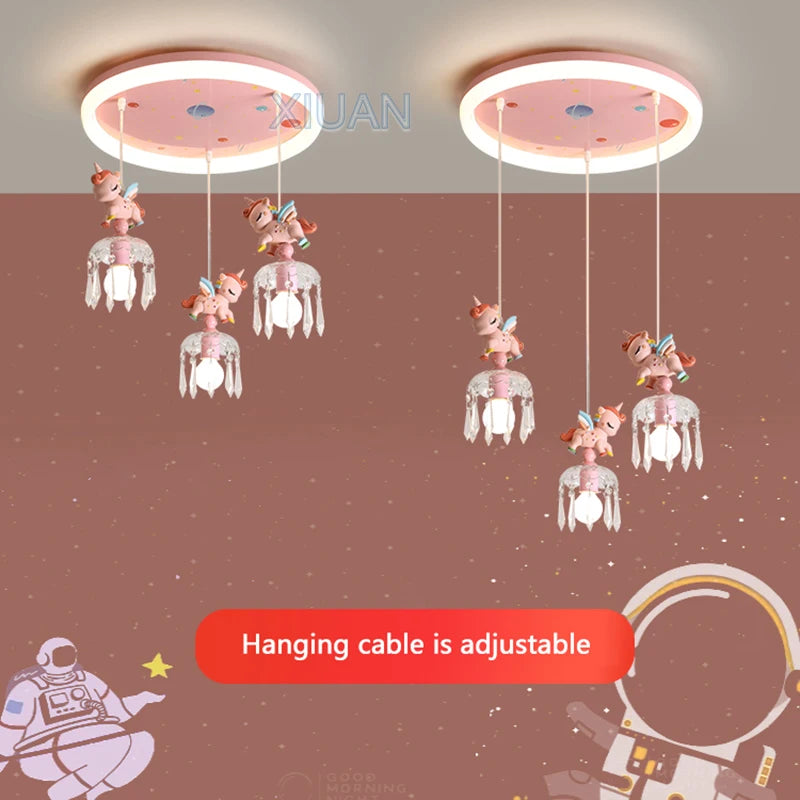 suspension dessin animé pegasus licorne pour enfants - vue 4 sur 8