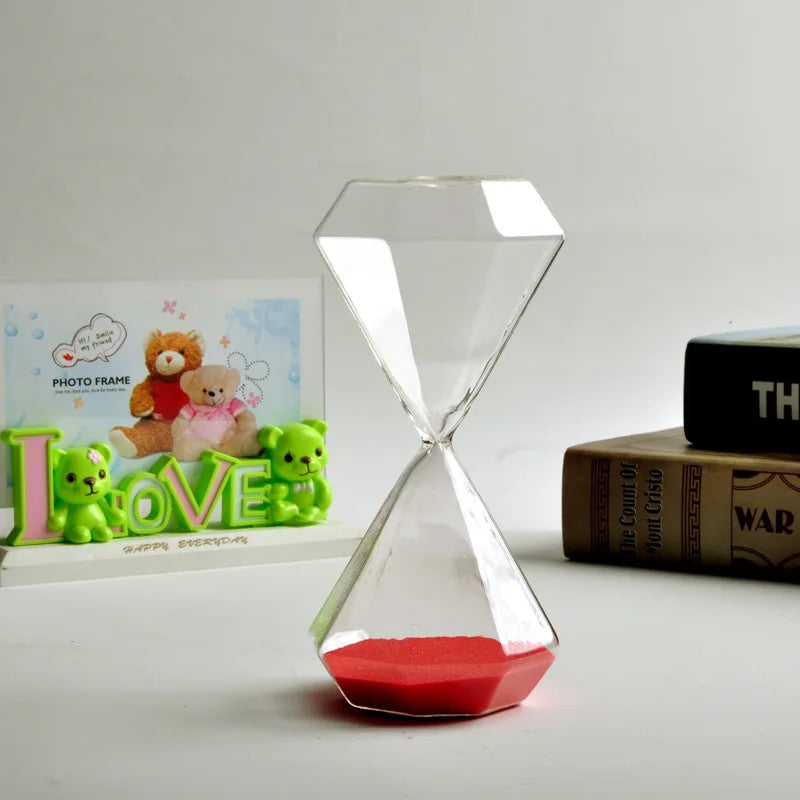sablier en diamant 5 minutes idéal pour enfants décoration originale - vue 16 sur 16