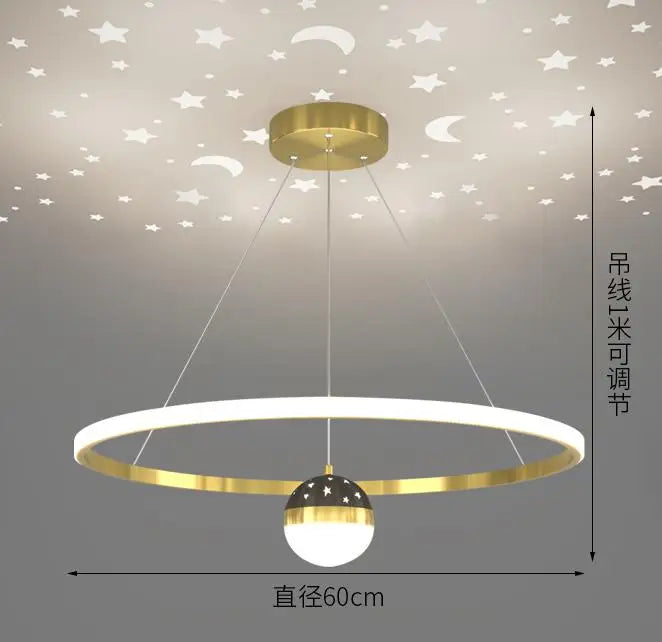 suspension design ronde en led pour décoration moderne - vue 9 sur 12