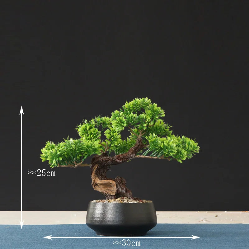 faux arbre bonsaï pour décoration intérieure et aménagement paysager - vue 3 sur 36