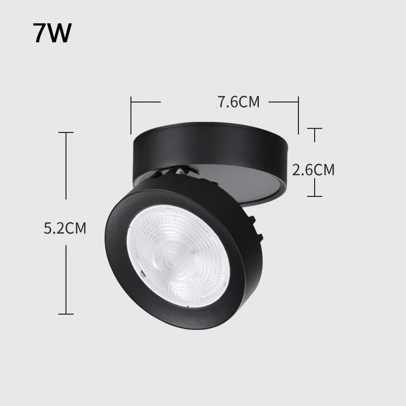 spot led pliable encastrable en aluminium pour maison ou bureau - vue 7 sur 12