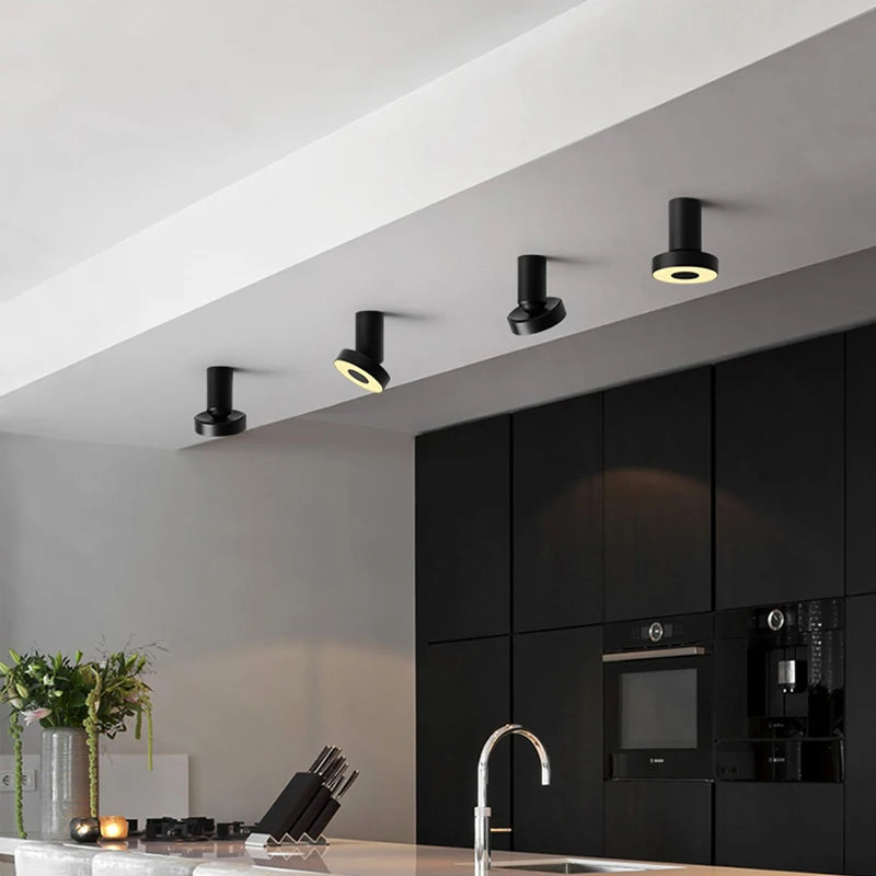 plafonnier moderne à leds pour diverses pièces projecteurs lumineux - vue 4 sur 8