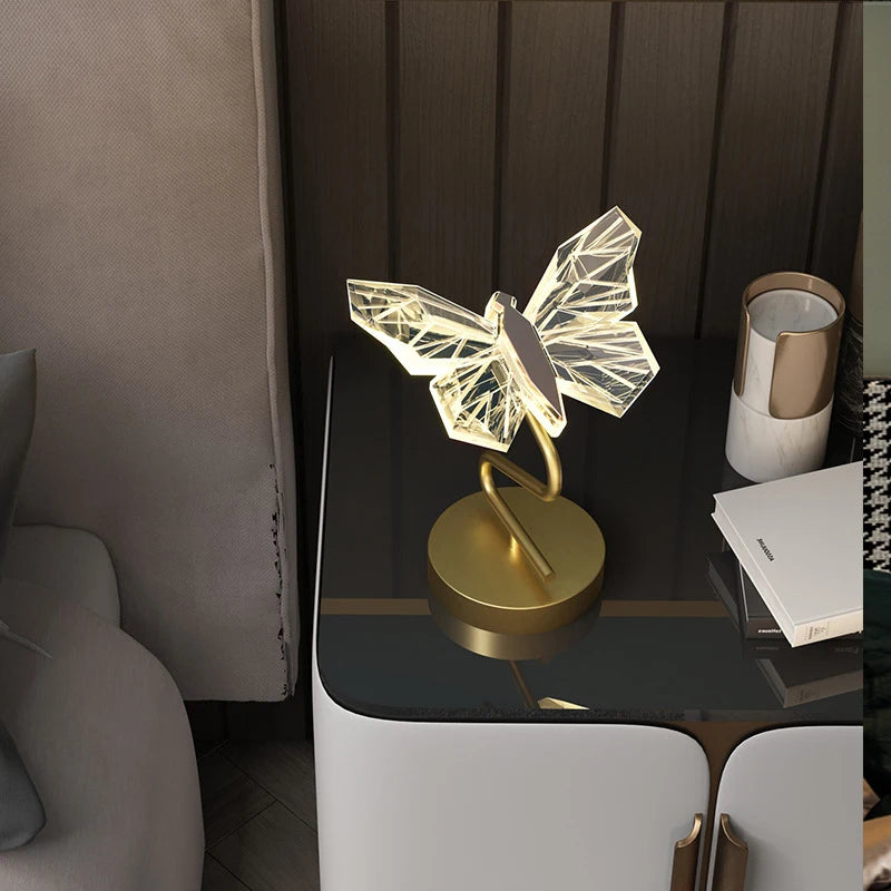 applique murale led papillon éclairage intérieur décoration moderne - vue 7 sur 9