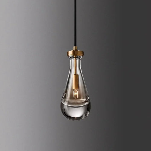 Suspension modernes en verre avec gouttelettes d'eau