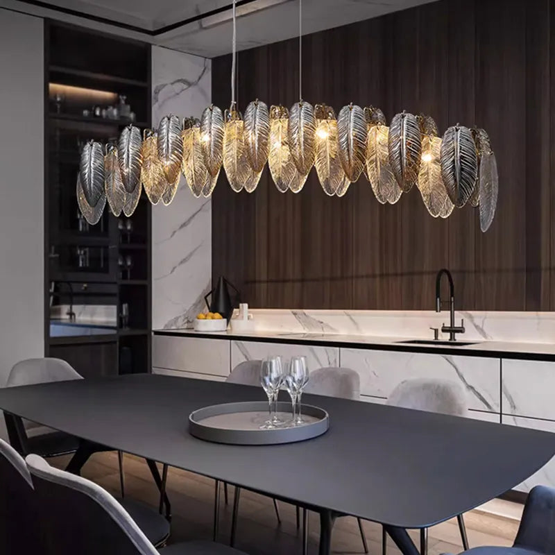 Lustre design arrondi à LED luxe