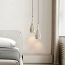 suspension wabi-sabi en ciment et travertin pour décoration intérieure