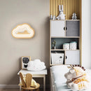 applique murale en bois massif nuage pour chambre d enfant