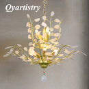 lustre led en agate naturelle idéal pour décoration romantique