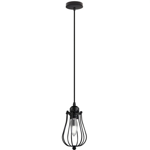 suspension vintage en métal abat-jour cage pour éclairage intérieur - vue 25 sur 24