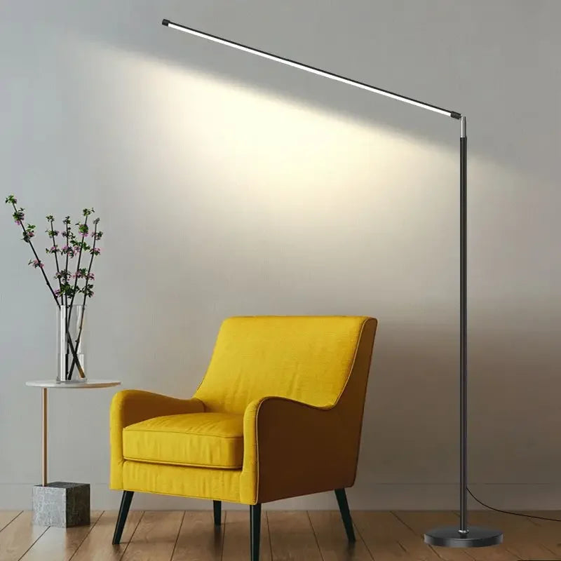 Minimalisme lampadaire LED Super lumineux lampe de lecture salon chambre chevet lampe verticale sol Piano luminaire