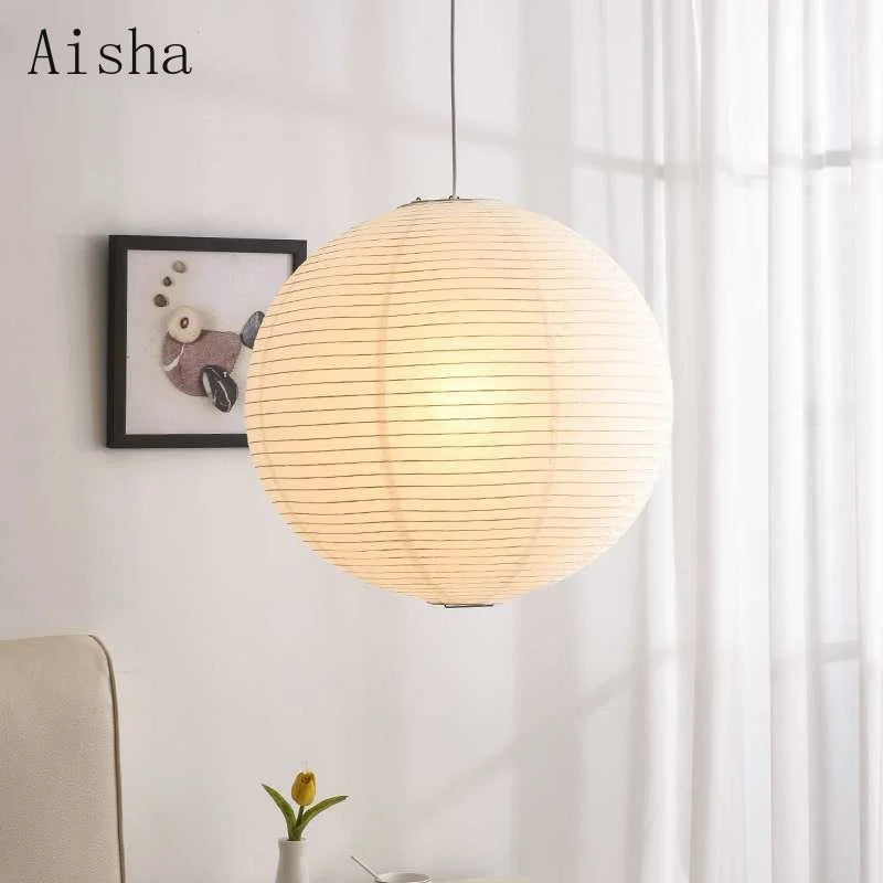 Lot De 2 Grands Abat-jour Ronds En Papier De Riz Blancs Pliables 40cm - Lanternes Décoration Plafond Salon Chambre