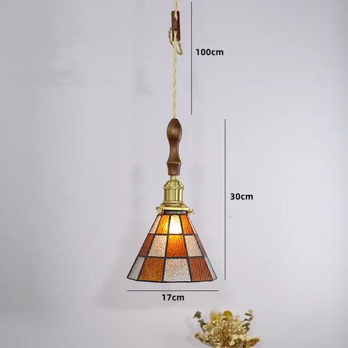 suspension nordique en cuivre avec verre teinté pour intérieur élégant - vue 11 sur 14