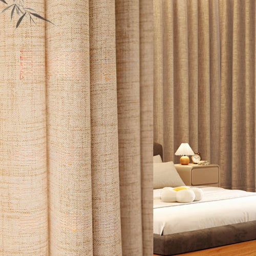 Rideau plissé style pastoral pour salon chambre baie - vue 5 sur 11