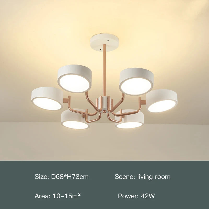lustre moderne simple pour éclairage intérieur design élégant - vue 15 sur 18