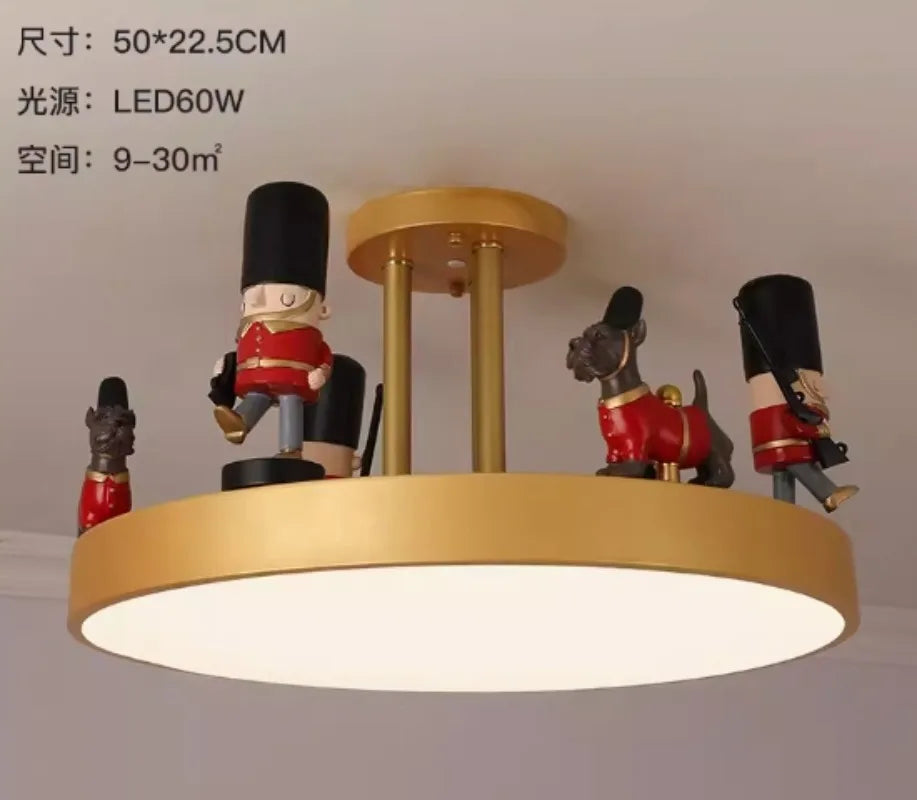 plafonnier led créatif pour enfant design nordique protecteur des yeux - vue 6 sur 7