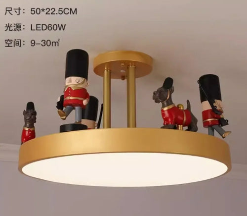 plafonnier créatif soldat américain britannique protection des yeux minimaliste - vue 7 sur 7