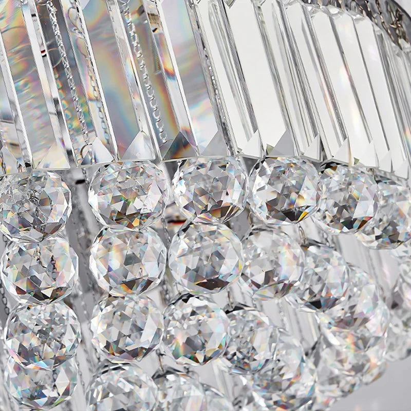Plafonnier Led en cristal de luxe