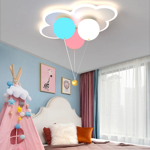 lustre kawaii pour enfants en acrylique avec télécommande - vue 2 sur 10