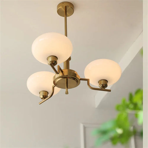 lustre bauhaus en verre pour décoration moderne et design - vue 3 sur 13
