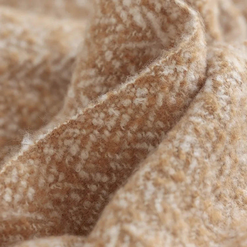 plaid tricot style americain couverture châle salon lit - vue 3 sur 6