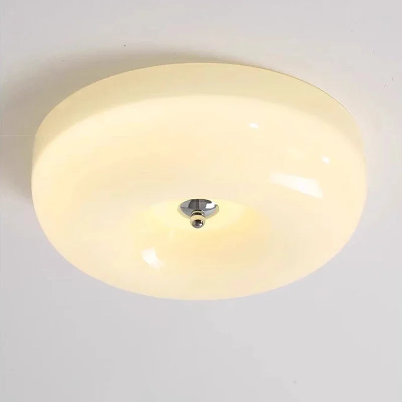 Plafonnier ancien verre led bauhaus maison - vue 5 sur 9