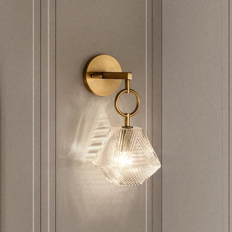 applique murale en verre style nordique américain led vintage edison
