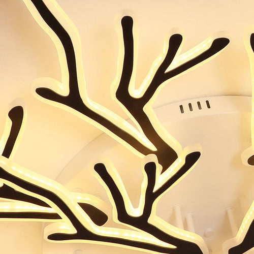 lustre créatif en forme de branche moderne en fer pour décoration intérieure - vue 6 sur 16