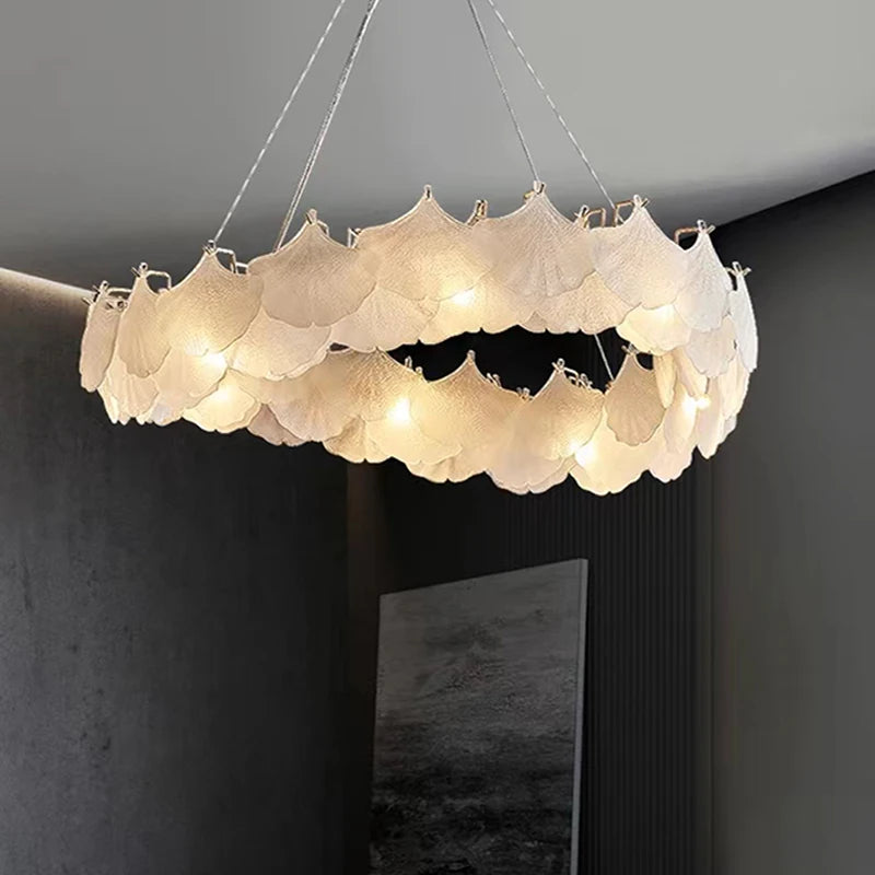 lustre en verre minimaliste rétro pour une décoration élégante - vue 3 sur 11