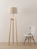 Lampes sur pied pour salon Vintage lampadaire en bois pied pour étude chambre chevet éclairage Led trépied lampe sur pied