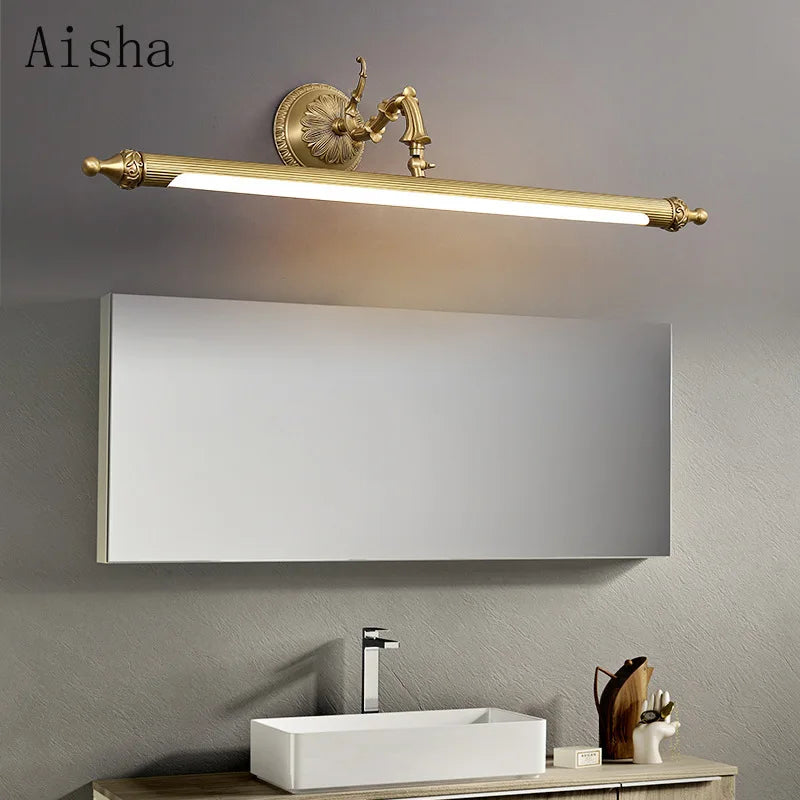 applique murale led en cuivre style nordique pour intérieur élégant - vue 3 sur 7