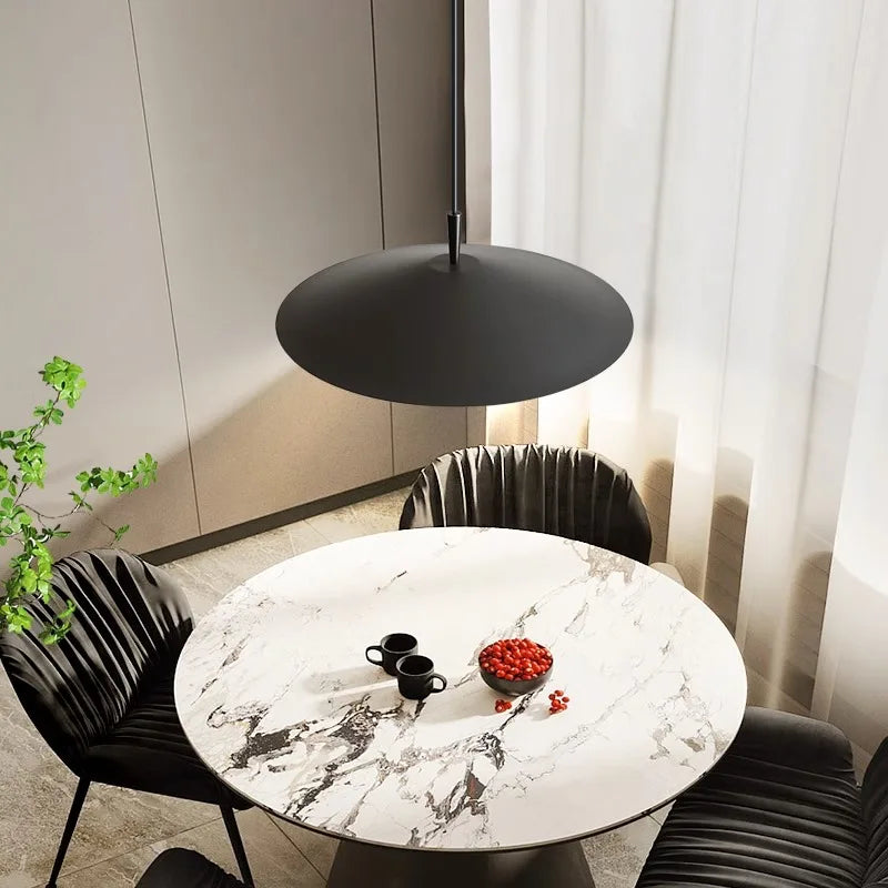 lampe led suspendue métallique 3 niveaux réglables pour bar ou restaurant - vue 4 sur 8