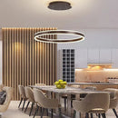 lustre led moderne luminescence haut bas lampes suspendues décor luminaire