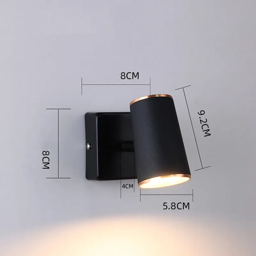 applique murale led moderne rotative pour décoration intérieure - vue 11 sur 20