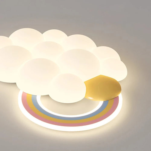 plafonnier led nuage arc-en-ciel pour chambre enfant - vue 7 sur 10
