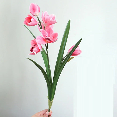 fleurs artificielles cymbidium pour décoration mariage et événements - vue 10 sur 11