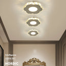 lustre cristal led moderne maison couloir balcon