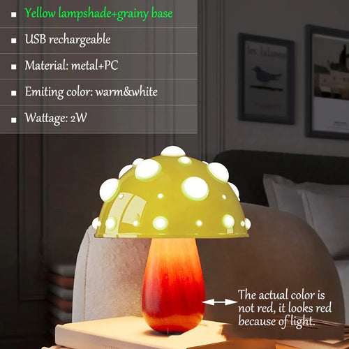 Lampe de Table LED en forme de champignon - vue 16 sur 16