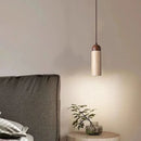 suspension en bois et pierre naturelle pour intérieur décoratif