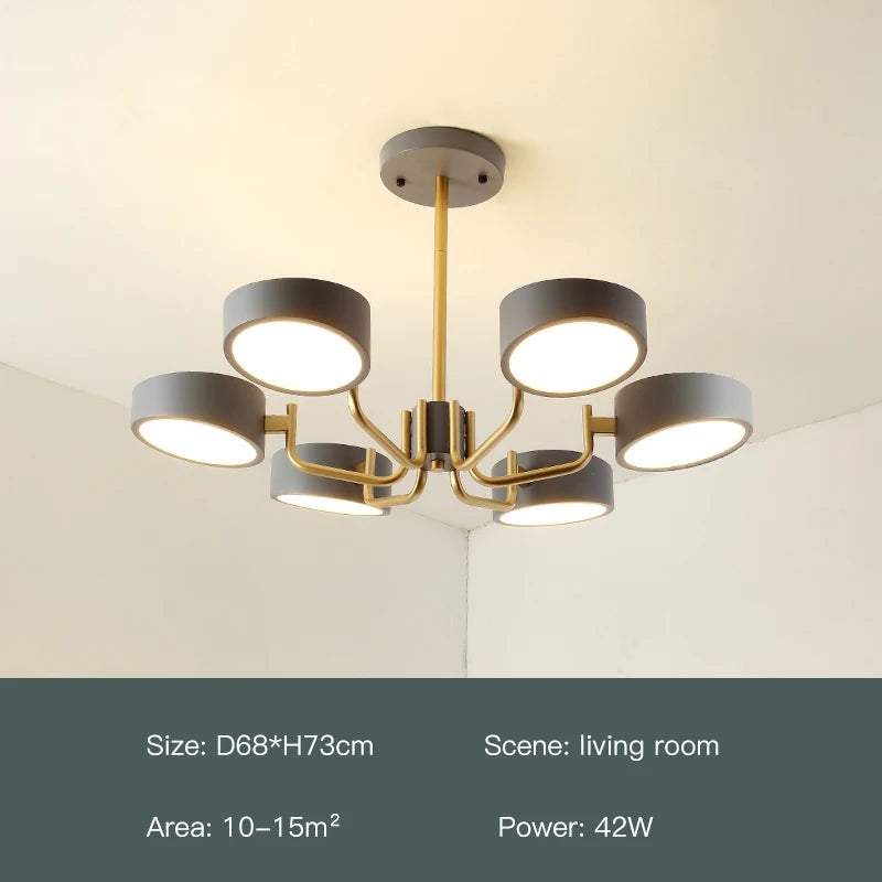 lustre moderne simple pour éclairage intérieur design élégant - vue 11 sur 18