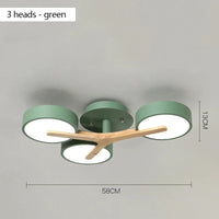 lustre moderne en bois pour décoration intérieure nordique lumineux