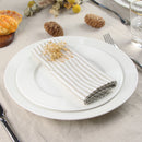 Serviette de table lin coton style européen rayé