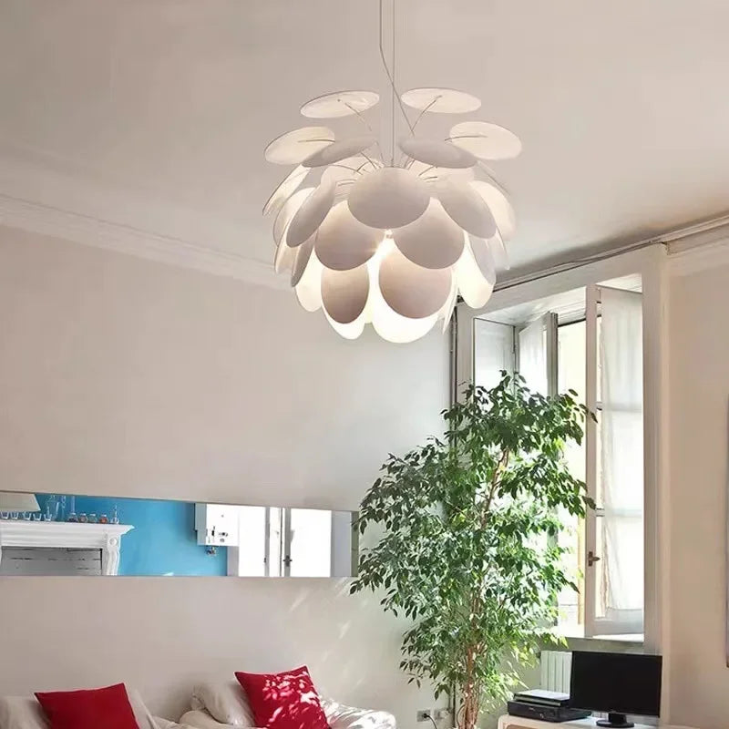 lustre moderne en verre forme pomme de pin pour décoration intérieure - vue 4 sur 9