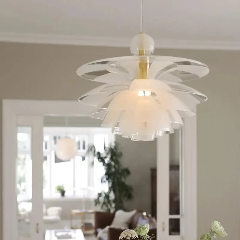 suspension créative en verre design pomme de pin décoratif