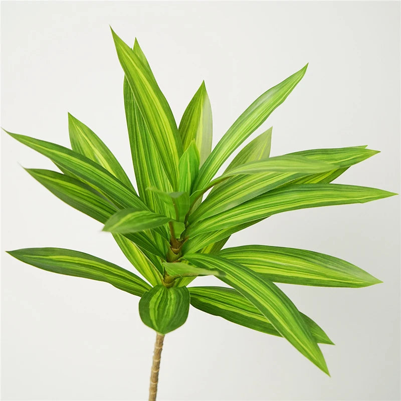 plante tropicale en pot avec palmier et bambou décoratif - vue 11 sur 18