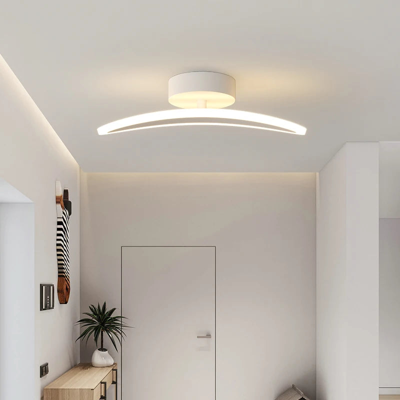 plafonnier simple moderne nordique bande lumière led luxe