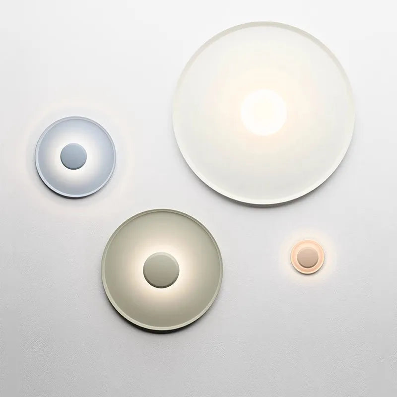 Designer Lamp Modern Round Ceiling Lamps Bedroom Ceiling Light White Red Green Living Room Atmosphere Wall Lights AC 220V 40cm - vue 4 sur 14