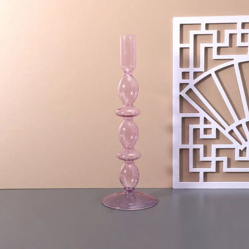 bougeoir en verre pour décoration de mariage et centre de table - vue 20 sur 29